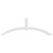 Ekena Millwork Archdale Architectural Grade PVC Gable Bracket, 84"W x 28"H x 4"D x 4"F, 8/12 Pitch GBP084X28X0404ARC00 - alternate 4
